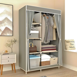 Guarda Roupa Closet Dobrável Organizador com Capa de Tecido - 6