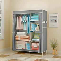 Guarda Roupa Closet Dobrável Organizador com Capa de Tecido - 5