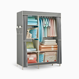 Guarda Roupa Closet Dobrável Organizador com Capa de Tecido - 1
