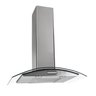Coifa de Parede 75cm Vidro Curvo Duto Slim Inox 220v Fogatti - 1