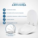 Ver imagem 5 de Assento Sanitário Soft Close Carrara Caramelo para Vaso Deca