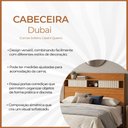 Ver imagem 2 de Cabeceira Dubai Casal em Madeira Maciça com Espaço Organizador Design Moderno Nature Off White