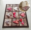Ver imagem 5 de Jogo de Tapetes para Cozinha com 3 Peças Estampa Corações