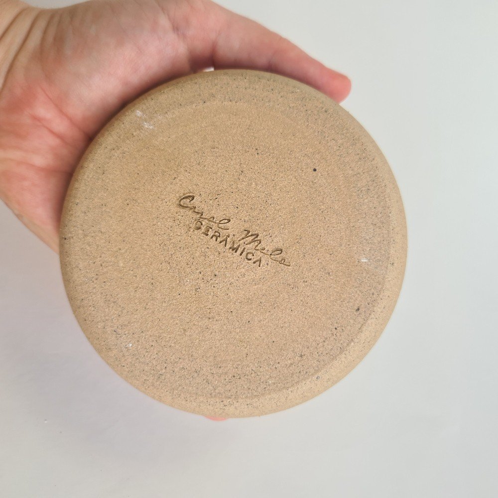 Mini Bowl de cerâmica artesanal para petiscos Branco - 8