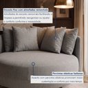 Ver imagem 5 de Poltrona Redonda Decorativa 2 Lugares com Almofadas 150cm Soho