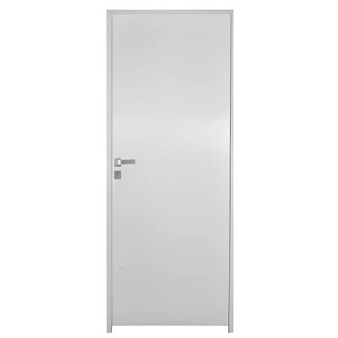Porta de Madeira Semi-oca Primer Lisa Batentes de 14 Cm Eco Fech Externa-2.10ax1.02l-lado Direito