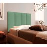 Cabeceira Estofada Suspensa para Cama de Solteiro 90 cm - Verde Menta - 1