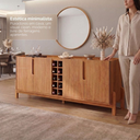 Ver imagem 7 de Buffet Lizz 190 cm Cor:Cedro