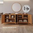 Ver imagem 4 de Buffet Lizz 190 cm Cor:Cedro