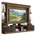 Ver imagem 1 de Estante com Suporte Tv 65" Prateleiras C/ Espelho Oslo Multimóveis V3385