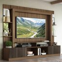 Ver imagem 2 de Estante com Suporte Tv 65" Prateleiras C/ Espelho Oslo Multimóveis V3385