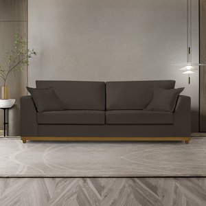 Sofá 2 Lugares Living Basemadeira 2,20m Pallazo Sofisticado:marrom