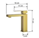 Ver imagem 6 de Torneira Banheiro Lavabo Luxo Viena Monocomando Aço Inox 304 Goldenx