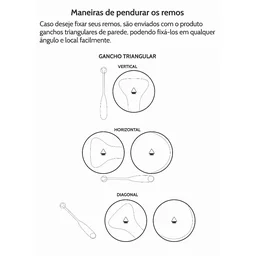 Remo Decorativo Canadense Azul Pastel 55 Cm Decoração de Parede em Madeira - 4