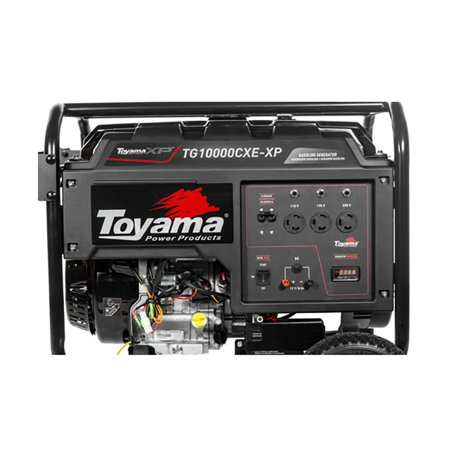 Gerador à Gasolina TG10000CXE-XP Monofásico 115/230v 60hz 9kw Partida Elétrica/Manual com Rodas Toya - 3