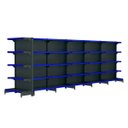 Ver imagem 1 de Kit 5 Gôndolas New Premium 2,02m Preta Centro 80/60 + Ponta 40/30