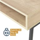 Ver imagem 7 de Conjunto 2 Peças Escrivaninha Industrial com Estante Concept CabeCasa MadeiraOriginals