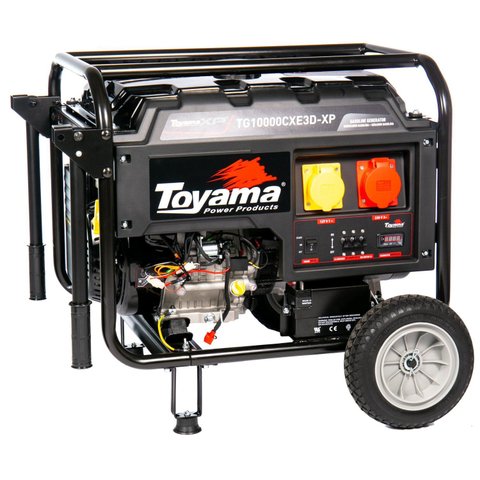 Gerador à Gasolina TG10000CXE3D-XP Trifásico 220v 60hz 11.25kva Partida Elétrica/Manual com Rodas To