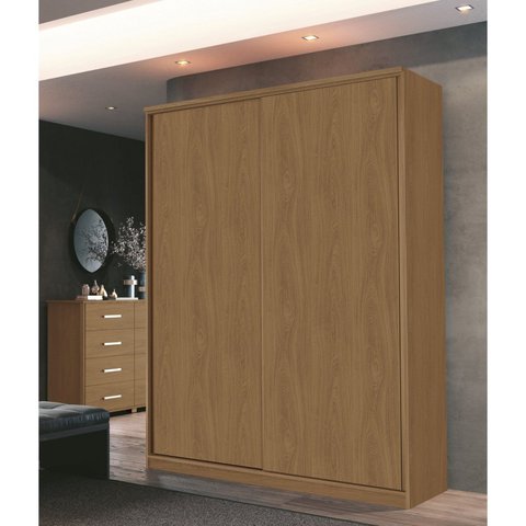 Guarda Roupa Modulado 2 Portas 3 Gavetas 100% MDF Decor Marrom/Freijó