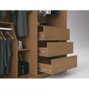 Ver imagem 6 de Guarda Roupa Modulado 2 Portas 3 Gavetas 100% MDF Decor Marrom/Freijó