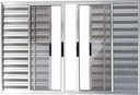 Ver imagem 1 de Janela de Aluminio Veneziana 6 Folhas sem Grade Linha Premium:1,00 X 1,00/brilhante