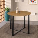 Ver imagem 5 de Mesa de Jantar Renata 100 Cm Tampo Redondo Preto Ype com 4 Cadeiras 061 Preto Madeira Imbuia -artefa