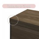 Ver imagem 5 de Kit 2 Gaveteiros para Pasta Suspensa 4 Gavetas com Chave Tampo em Tamburato Marrom/Charuto/Preto Artany