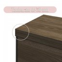 Ver imagem 5 de Kit 2 Gaveteiros para Pasta Suspensa 4 Gavetas com Chave Tampo em Tamburato