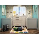 Ver imagem 2 de Quarto de Bebê para Gêmeos com 2 Berços e Cômoda Retrô 100% MDF