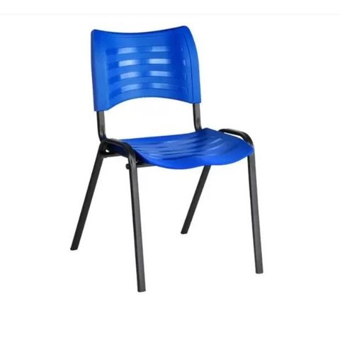Cadeira Empilhável Fixa para Escritório Cor Azul - Masticmol - 2001