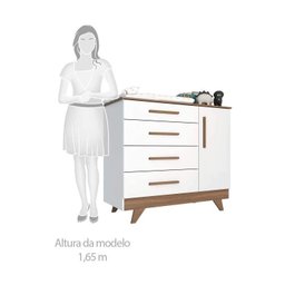 Conjunto para Quarto de Bebê com Cômoda e Berço Retrô  - 9