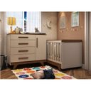 Ver imagem 2 de Conjunto para Quarto de Bebê com Cômoda e Berço Retrô 