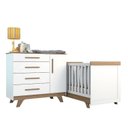 Ver imagem 3 de Conjunto para Quarto de Bebê com Cômoda e Berço Retrô