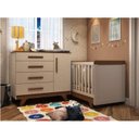 Ver imagem 1 de Conjunto para Quarto de Bebê com Cômoda e Berço Retrô