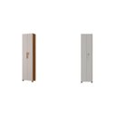 Ver imagem 3 de Kit com 2 Armários Multiuso Escritório NT4020 4 Portas e Prateleiras Marrom/Freijó Trend/Off White Tx