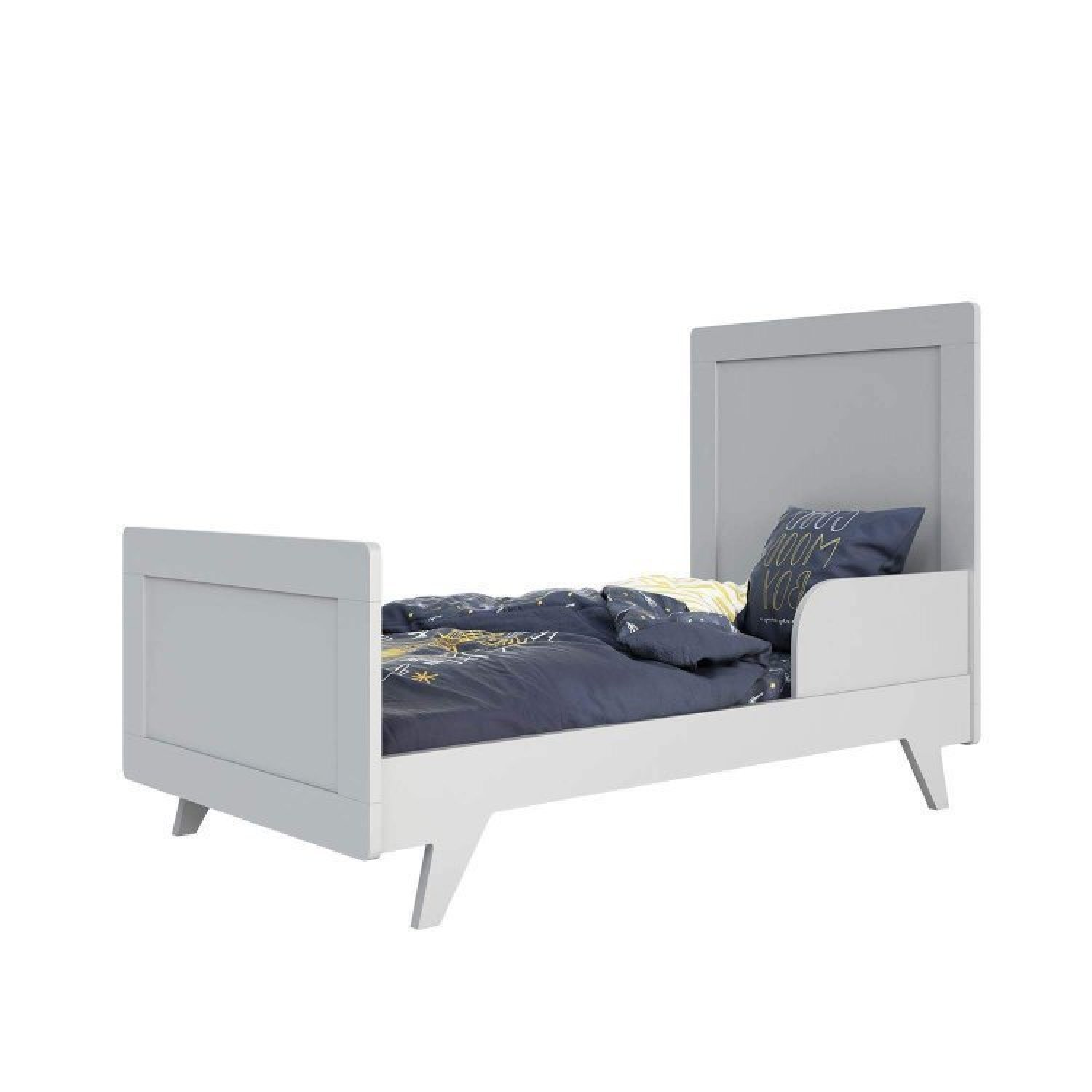 Conjunto para Quarto de Bebê com Cômoda 1 Porta 4 Gavetas e Berço Mini Cama Retrô  - 7