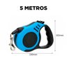 Guia Passeio Retrátil Resistente Trava Segurança 5 Metros - 2