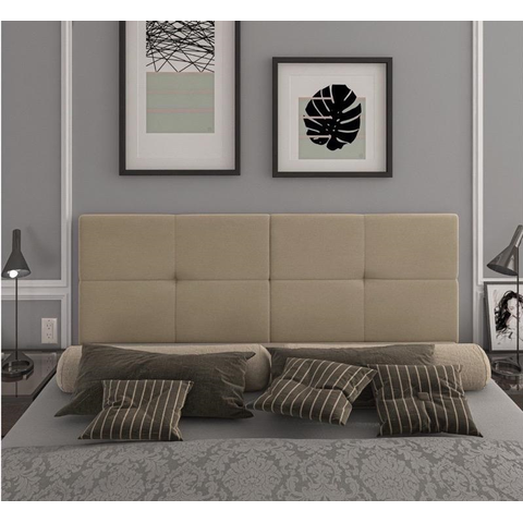 Cabeceira Painel Cama Box Casal 1,40 México Estofada Suspensa Dobrável - Caramelo Suede