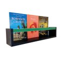 Ver imagem 1 de Prateleira para Livros Infantis Nicho Organizador Pelúcia Quarto de Criança Mdf Preto 55 Cm:verde