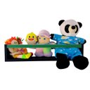 Ver imagem 5 de Prateleira para Livros Infantis Nicho Organizador Pelúcia Quarto de Criança Mdf Preto 55 Cm:verde