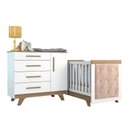 Ver imagem 4 de Quarto de Bebê com Cômoda e Berço com Capitonê Retrô Jolie