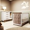 Quarto de Bebê com Cômoda e Berço com Capitonê Retrô Jolie - 3