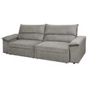 Ver imagem 2 de Sofá Retrátil e Reclinável 3 Lugares Molas Ensacadas 200cm Veludo Malta