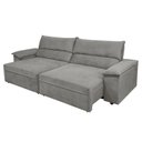 Ver imagem 7 de Sofá Retrátil e Reclinável 3 Lugares Molas Ensacadas 200cm Veludo Malta