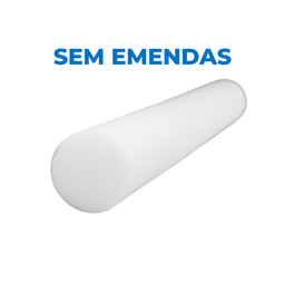 Rolinho de Espuma para Cama, Sofá e Berço - 1,30m X 13cm:branco - 3