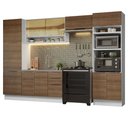 Ver imagem 3 de Armário de Cozinha Completa 330cm Branco/Rustic Stella Madesa 03