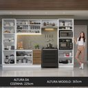 Ver imagem 6 de Armário de Cozinha Completa 330cm Branco/Rustic Stella Madesa 03
