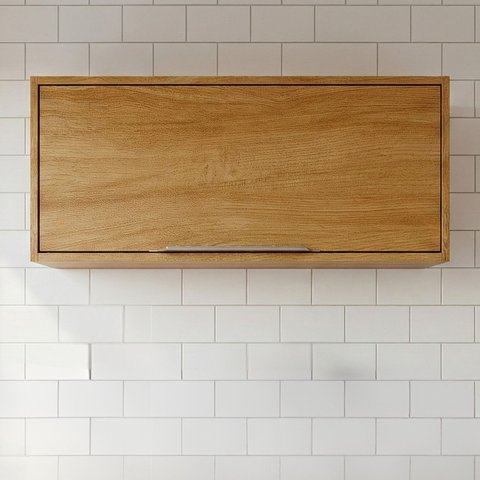 Armário Aéreo 80 cm Porta Basculante Divina Marrom/Cinamomo