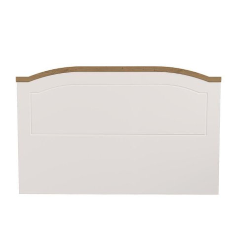 Cabeceira Casal Corona Mexicana Creme/carvalho