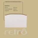 Ver imagem 2 de Cabeceira Casal Corona Mexicana Creme/carvalho